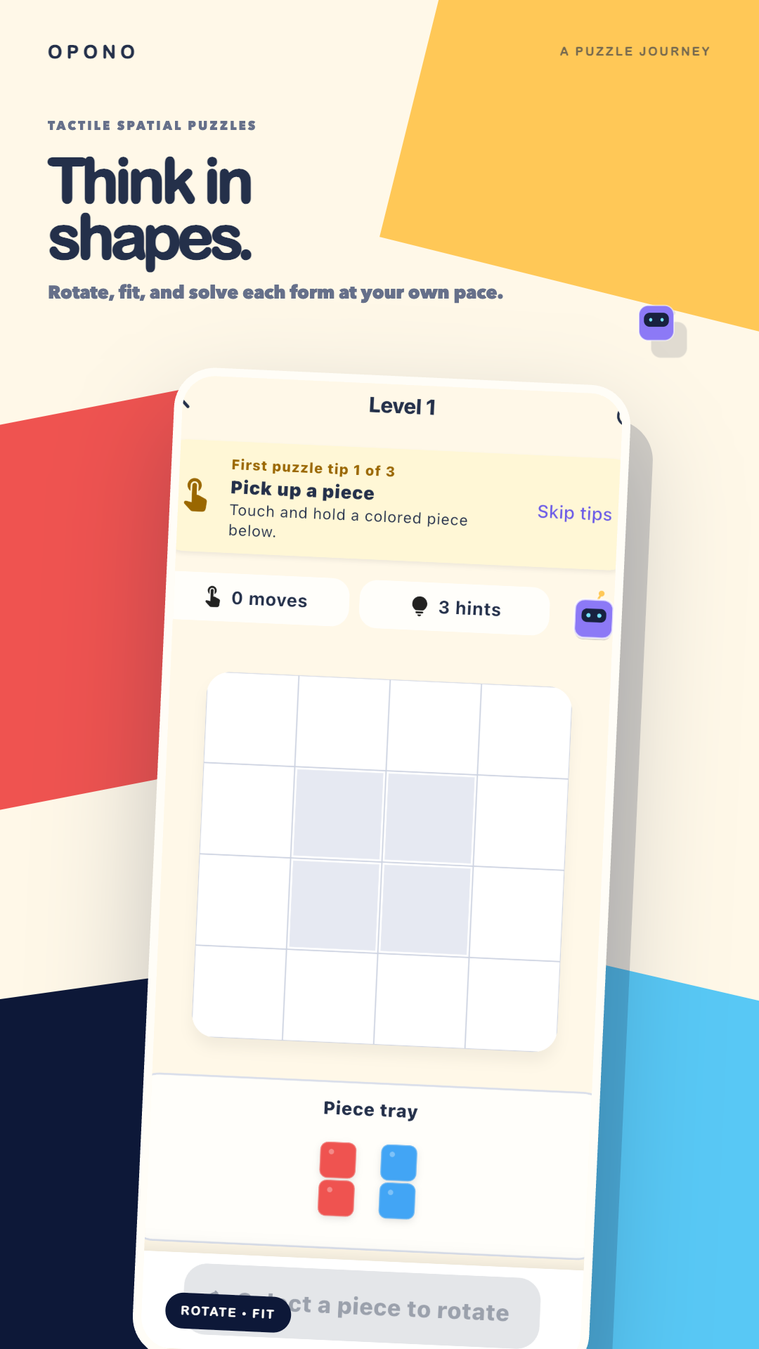 Opono puzzle gameplay screenshot